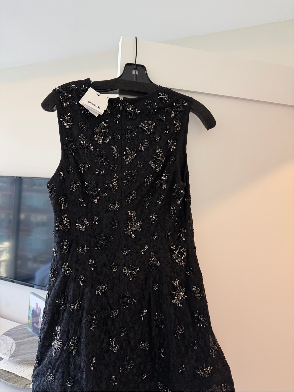 Embellished Black Midi Dress - Sleeveless Elegant Evening Wear
